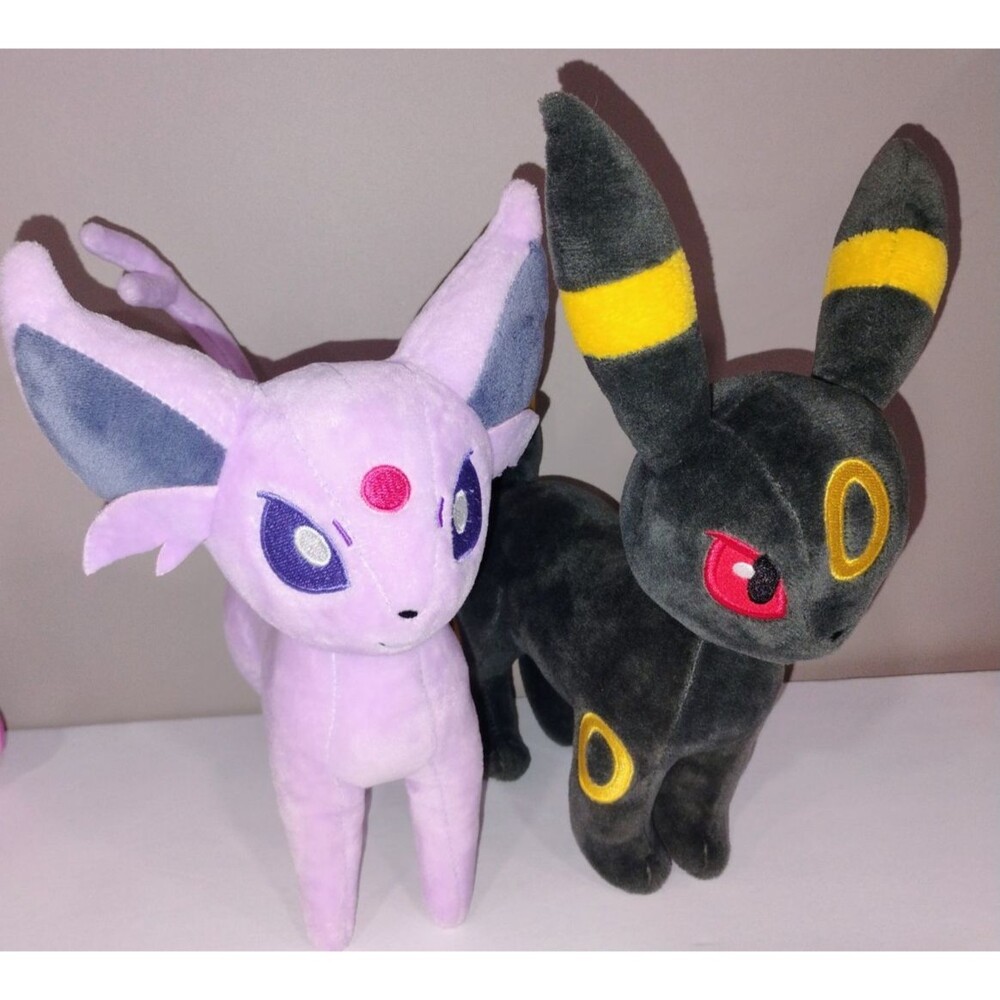 Pokemon Plush Espeon Umbreon 9" Lot of 2 by Pokemon Center 2017 Animation - Picture 2 of 9